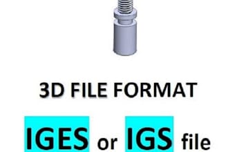 create or edit your iges or igs 3d file
