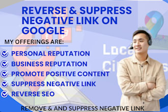 remove or suppress negative link on google, personal reputation management, ORM