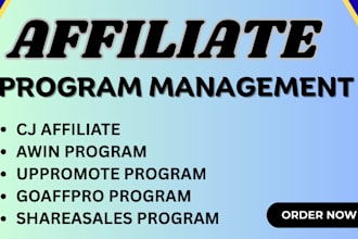 manage your affiliate program on awin goaffpro or shareasale