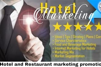 create restaurant, hotel marketing strategies for sales for business, brands