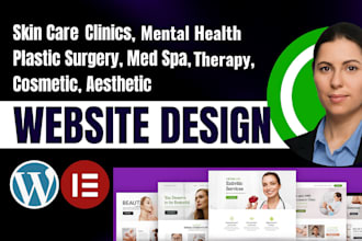 design medical website online dermatologist website and setup high converting ad