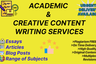 cover wide range of academic and creative content