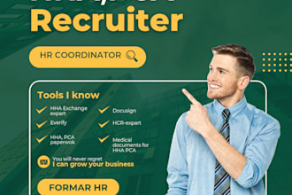 handle caregiver recruitment, onboarding, and HR support