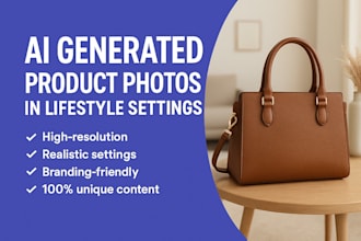 create realistic ai generated product photos in lifestyle settings