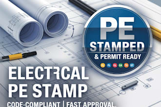electrical pe stamps de states and state in US fl, oh, il, ca, tx, ut