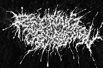 do professional chaotic grindcore logo design