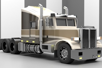 do 3d farm truck model automotive truck design 3d excavator faming simulation