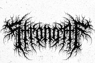 create a gothic inspired black metal logo