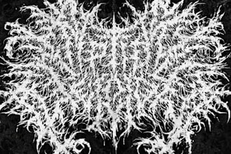 do hand draw a brutal deathcore band logo