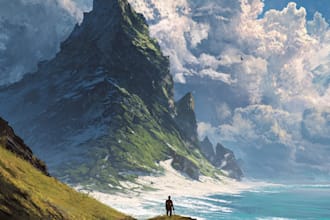 paint fantasy concept art illustration