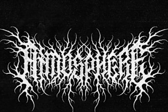 design a atmospheric black metal logo