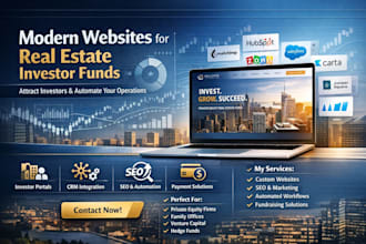 design private equity real estate investor fund seo marketing automation website