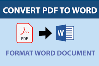 convert PDF to word, format word documents, and edit professionally