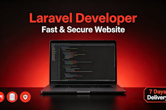 create a professional laravel website with crud features