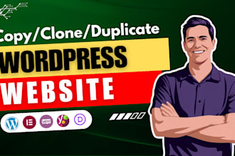 duplicate, copy, clone, revamp or redesign wordpress, wix website