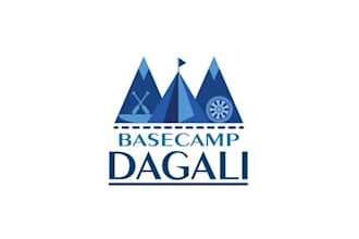 design super summer activity camp logo