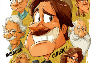 draw nice cartoons and caricatures
