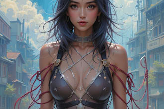 draw a digital oil painting