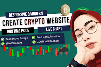design and develop a professional crypto website with wallet, trading, exchages