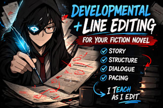 developmental and line edit your fantasy or litrpg novel