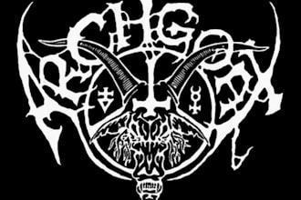 craft an evil and gothic black metal logo