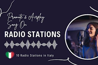 promote and get your song played on rtl fm, italys radio