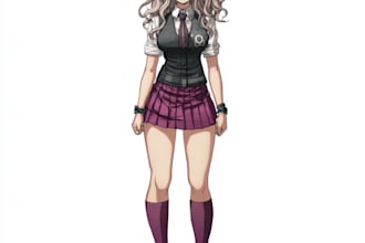 create a character as a danganronpa sprite