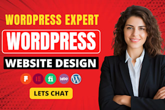 build, design or redesign wordpress with elementor pro as a wordpress developer