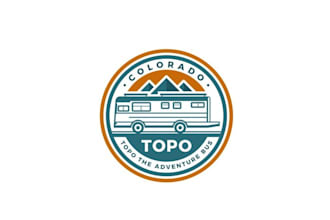 design best quality adventure bus logo