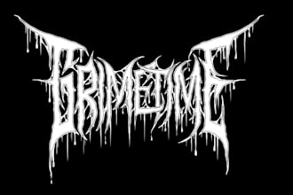professional vintage death metal logo