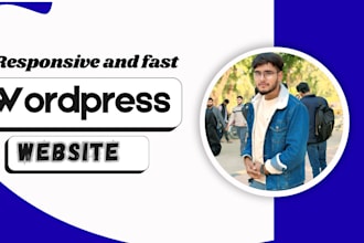 develop a responsive and fast website in wordpress