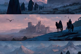 create fantasy concept art for you