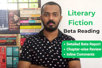 beta read your literary fiction novel or manuscript