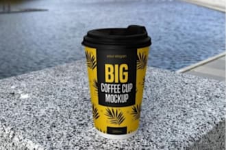 create creative design for a paper cup