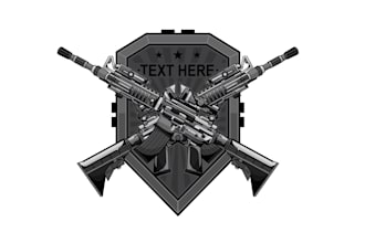 create creative and good looking gun shop logo design