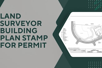 land surveyor building plan stamp for permit
