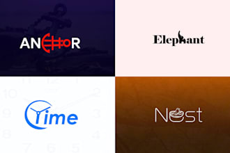 create a modern wordmark or lettermark logo design