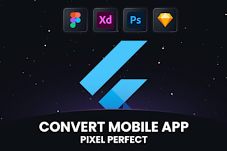 design flutter apps, convert figma to flutter mobile app