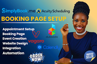setup simplybook me calendly acuity scheduling  square site, vagaro, dubsado