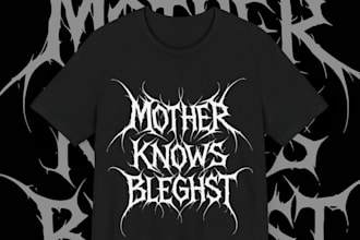 design metal metalcore, deathcor clothing logo
