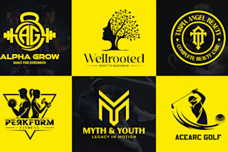 do eyecatching logo for gym, sports, health, fitness and clothing startups