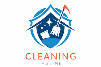 create residential and commercial cleaning service logo