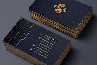 make unique business card, letterhead