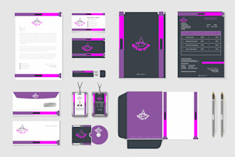 design professional business stationery with brand identity