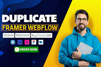 clone duplicate or copy any business website in webflow or wordpress blog