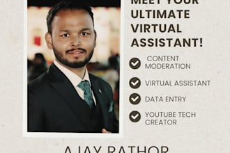 be your reliable content moderator virtual assistant  it support