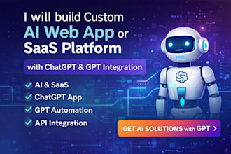build ai web app, ai saas platform, chatgpt app, gpt integration, whisper API