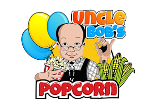 design modern popcorn logo for your business