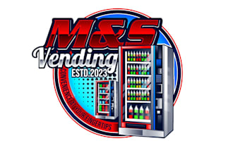 create professional and specially vending machine logo design