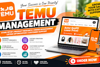 manage your temu store and listings